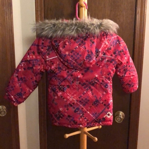 Jupa Girl's Pink Spotted Winter Jacket - Picture 2 of 6